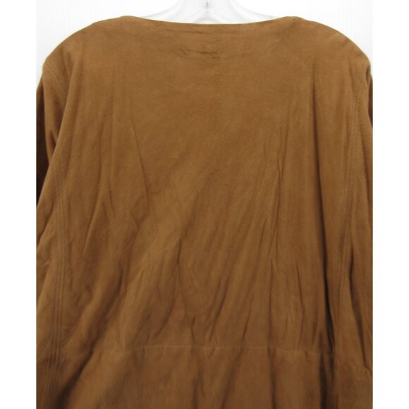 VINTAGE Salamander Leathers Top Small Suede Leather Shirt Southwest - Picture 8 of 11